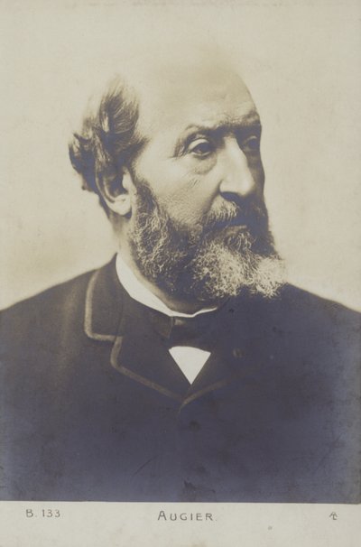 Emile Augier (1820-1889), French dramatist by French Photographer